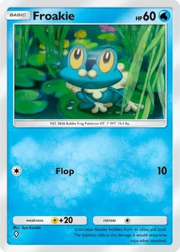 Froakie card art (Genetic Apex)