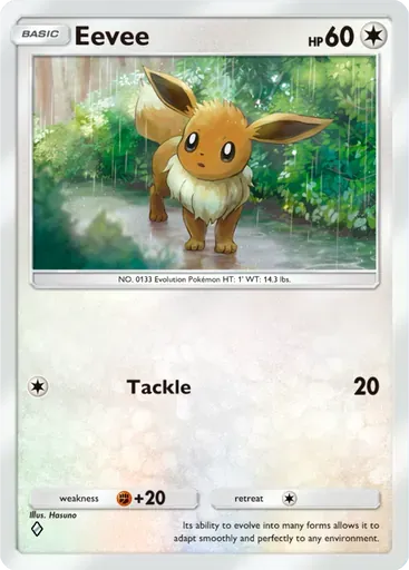 Eevee card art (Genetic Apex)