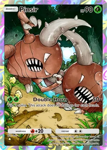 Pinsir card art (Genetic Apex)