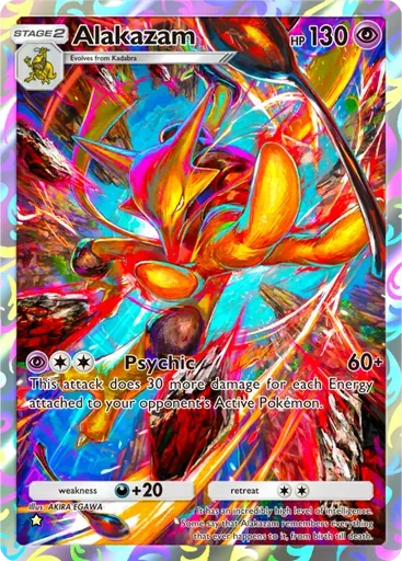 Alakazam card art (Genetic Apex)