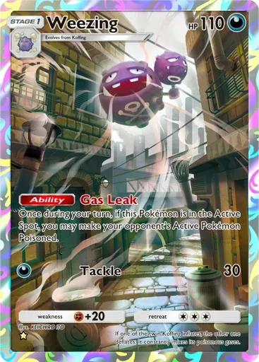 Weezing card art (Genetic Apex)
