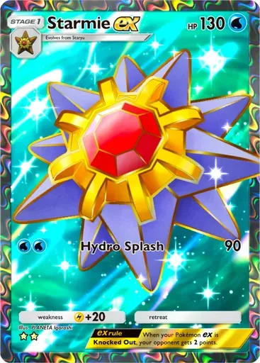 Starmie ex card art (Genetic Apex)