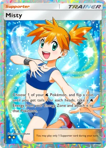 Misty card art (Genetic Apex)