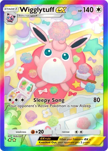 Wigglytuff ex card art (Genetic Apex)