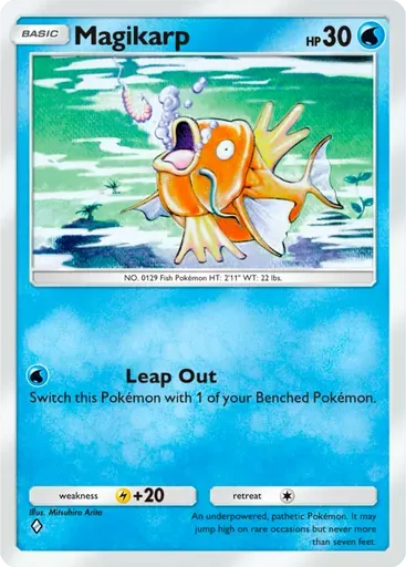 Magikarp card art (Mythical Island)