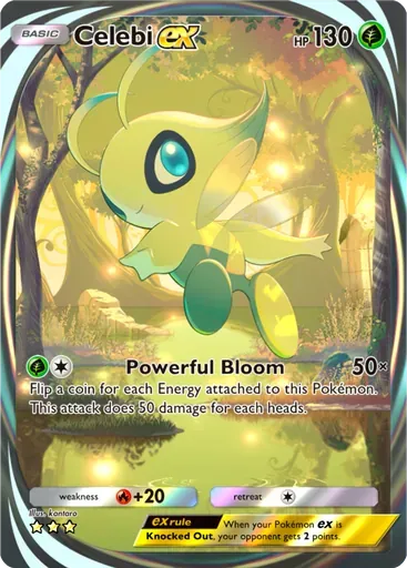 Celebi ex card art (Mythical Island)