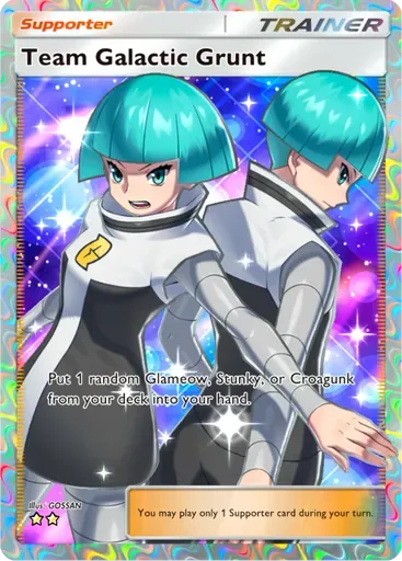 Team Galactic Grunt card art (Space-Time Smackdown)
