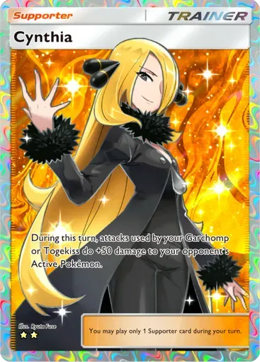 Cynthia card art (Space-Time Smackdown)