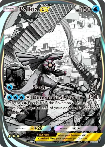 Palkia ex card art (Space-Time Smackdown)