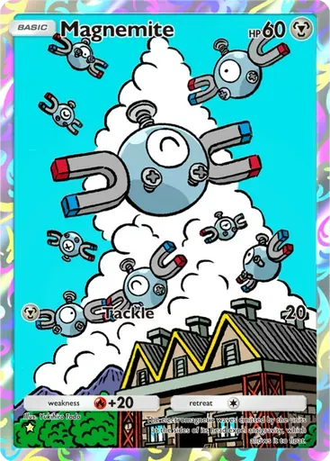 Magnemite card art (Triumphant Light)