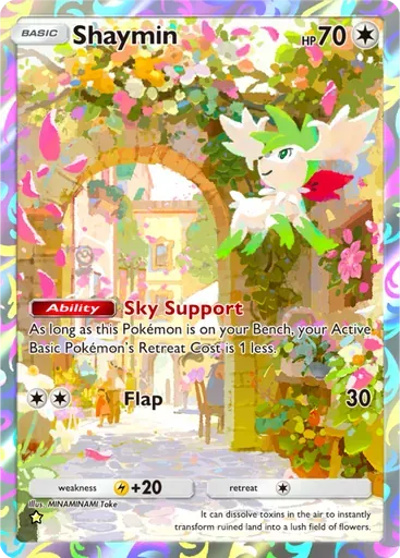 Shaymin card art (Triumphant Light)