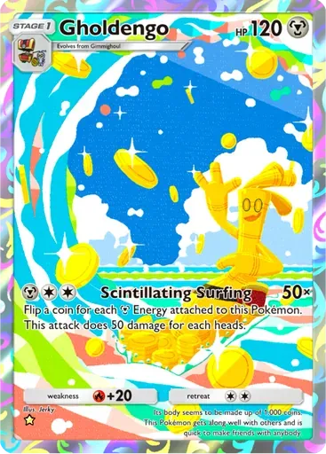 Gholdengo card art (Shining Revelry)