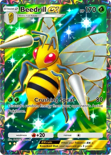 Beedrill ex card art (Shining Revelry)