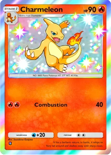 Charmeleon card art (Shining Revelry)