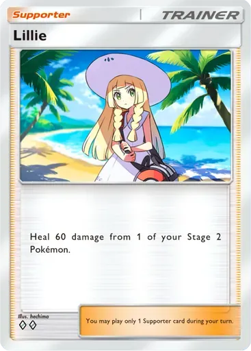 Lillie card art (Celestial Guardians)