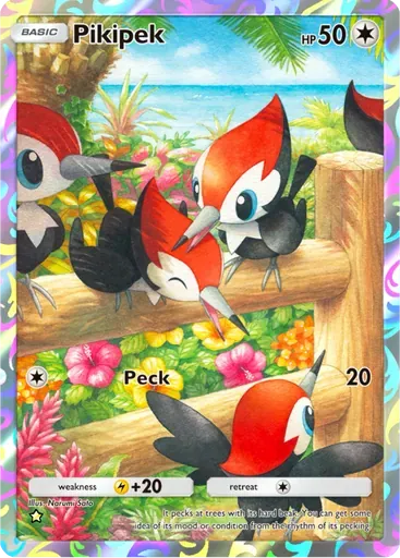 Pikipek card art (Celestial Guardians)
