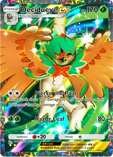 Decidueye ex card art (Celestial Guardians)