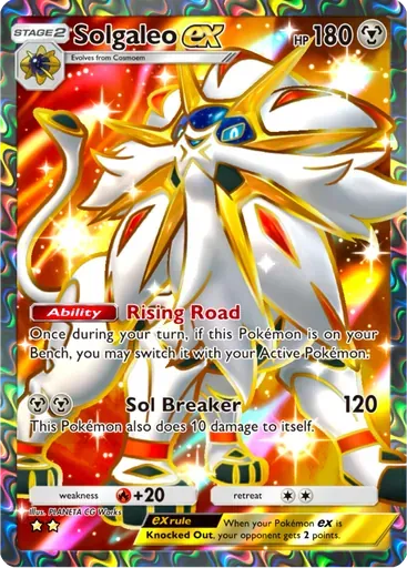 Solgaleo ex card art (Celestial Guardians)