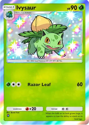 Ivysaur card art (Celestial Guardians)