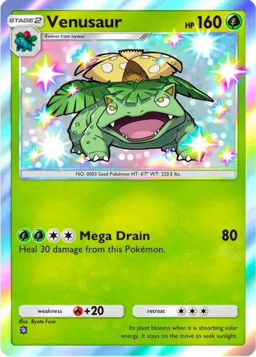 Venusaur card art (Celestial Guardians)