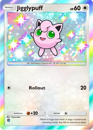 Jigglypuff card art (Celestial Guardians)