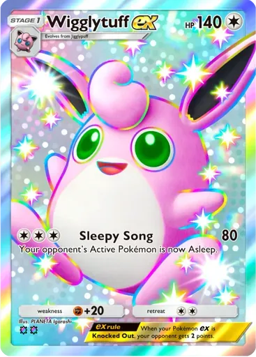 Wigglytuff ex card art (Celestial Guardians)