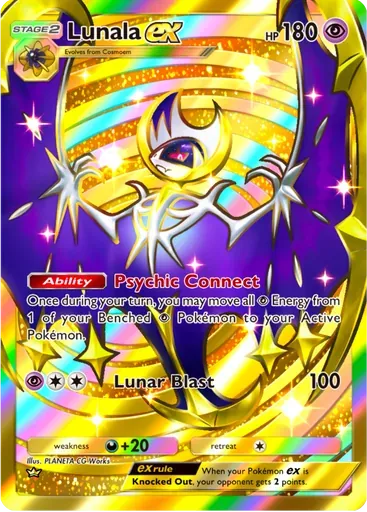 Lunala ex card art (Celestial Guardians)