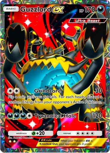 Guzzlord ex card art (Extradimensional Crisis)
