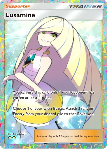 Lusamine card art (Extradimensional Crisis)