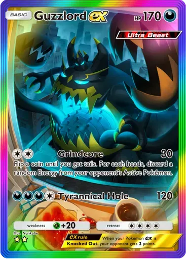 Guzzlord ex card art (Extradimensional Crisis)