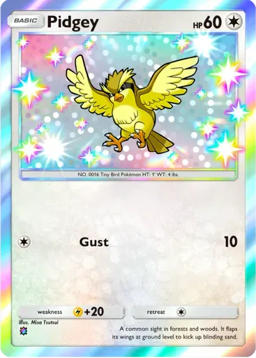 Pidgey card art (Extradimensional Crisis)