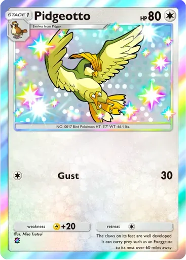 Pidgeotto card art (Extradimensional Crisis)