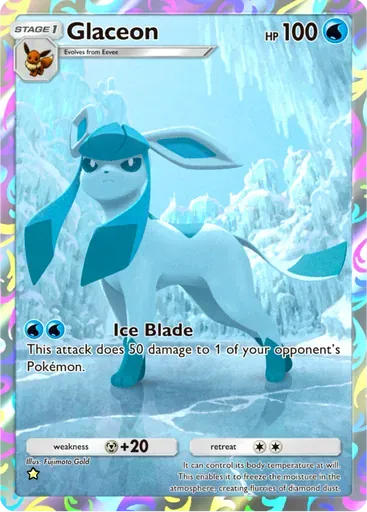 Glaceon card art (Eevee Grove)