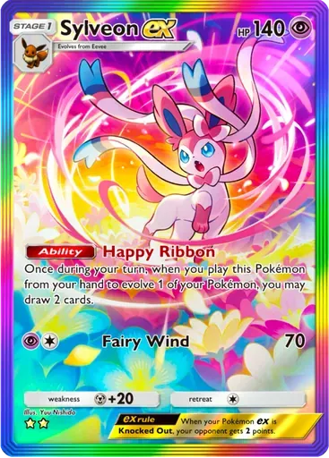 Sylveon ex card art (Eevee Grove)