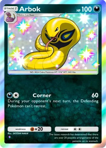 Arbok card art (Eevee Grove)