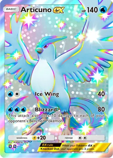 Articuno ex card art (Eevee Grove)