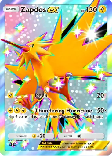 Zapdos ex card art (Eevee Grove)
