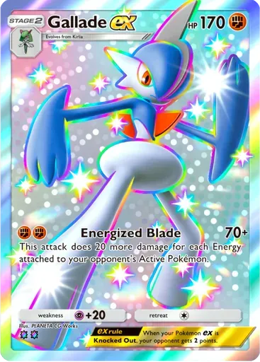 Gallade ex card art (Eevee Grove)