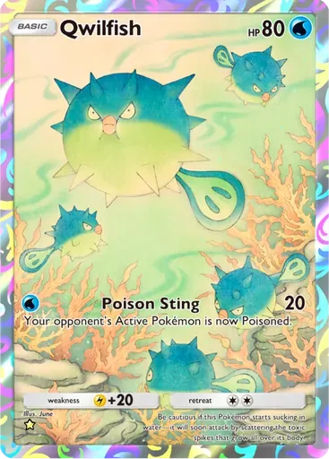 Qwilfish card art (Wisdom of Sea and Sky)