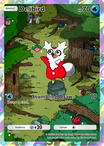 Delibird card art (Wisdom of Sea and Sky)