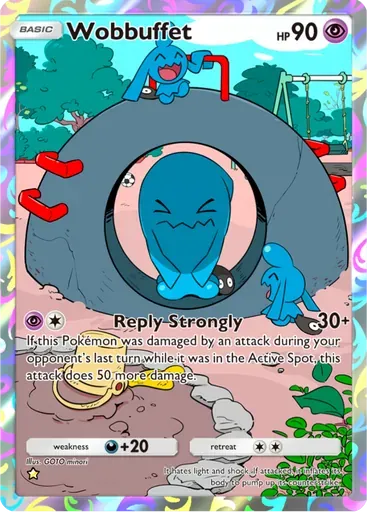 Wobbuffet card art (Wisdom of Sea and Sky)