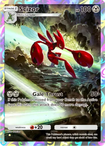Scizor card art (Wisdom of Sea and Sky)
