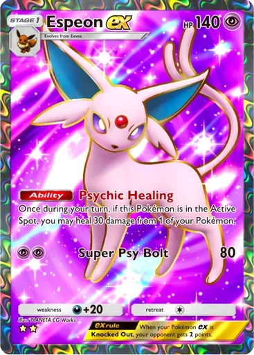 Espeon ex card art (Wisdom of Sea and Sky)