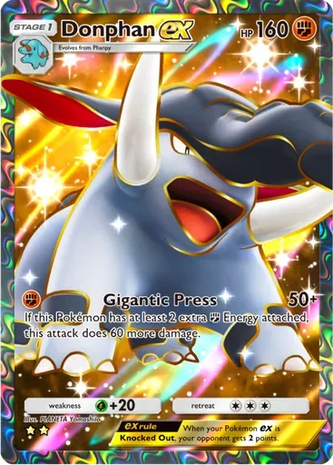Donphan ex card art (Wisdom of Sea and Sky)