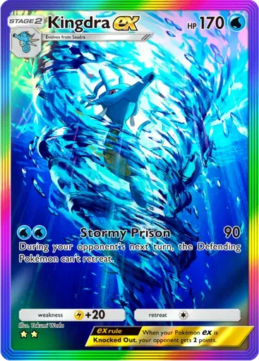 Kingdra ex card art (Wisdom of Sea and Sky)