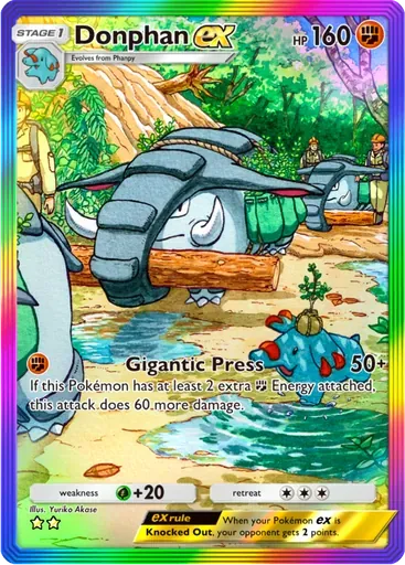 Donphan ex card art (Wisdom of Sea and Sky)