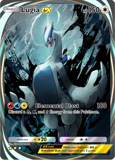 Lugia ex card art (Wisdom of Sea and Sky)