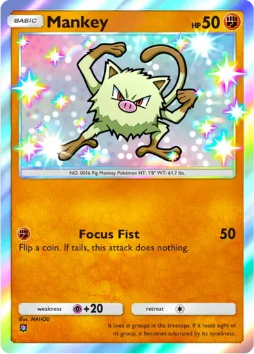 Mankey card art (Wisdom of Sea and Sky)