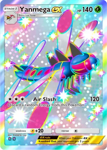 Yanmega ex card art (Wisdom of Sea and Sky)