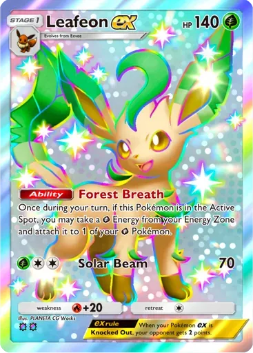 Leafeon ex card art (Wisdom of Sea and Sky)